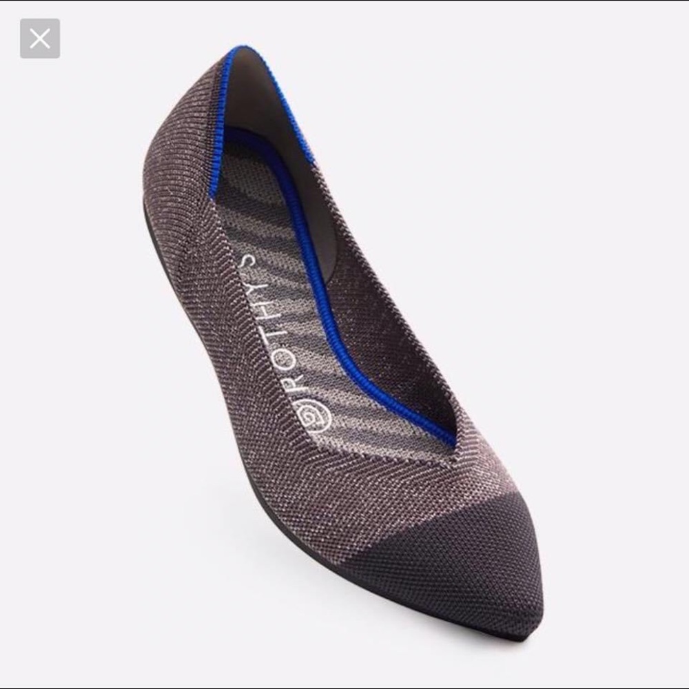 Rothy’s Twilight Metallic Captoe Points - Size 8